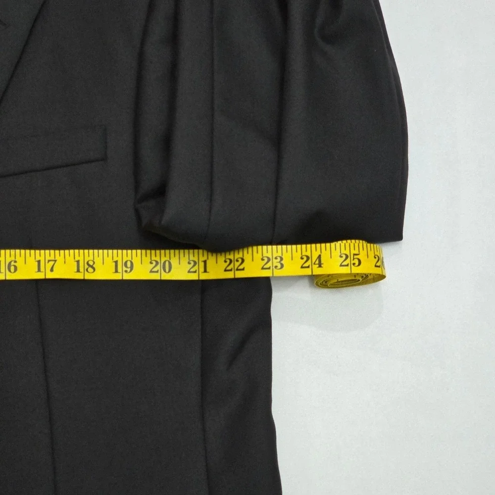 Hickey Freeman Loro Piana Super 130s Wool Tuxedo Jacket Black 44L Modern Madison